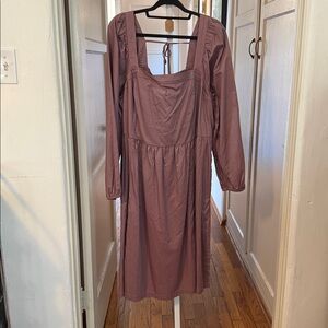 Ava & Viv purple long sleeve dress 3X